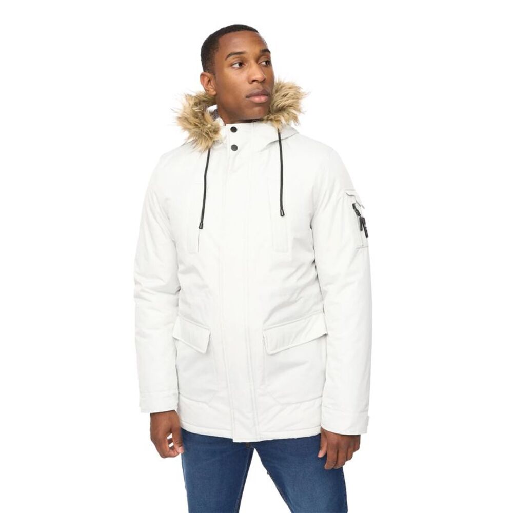 Crosshatch Mens Parkmoore MVE Parka / Putty